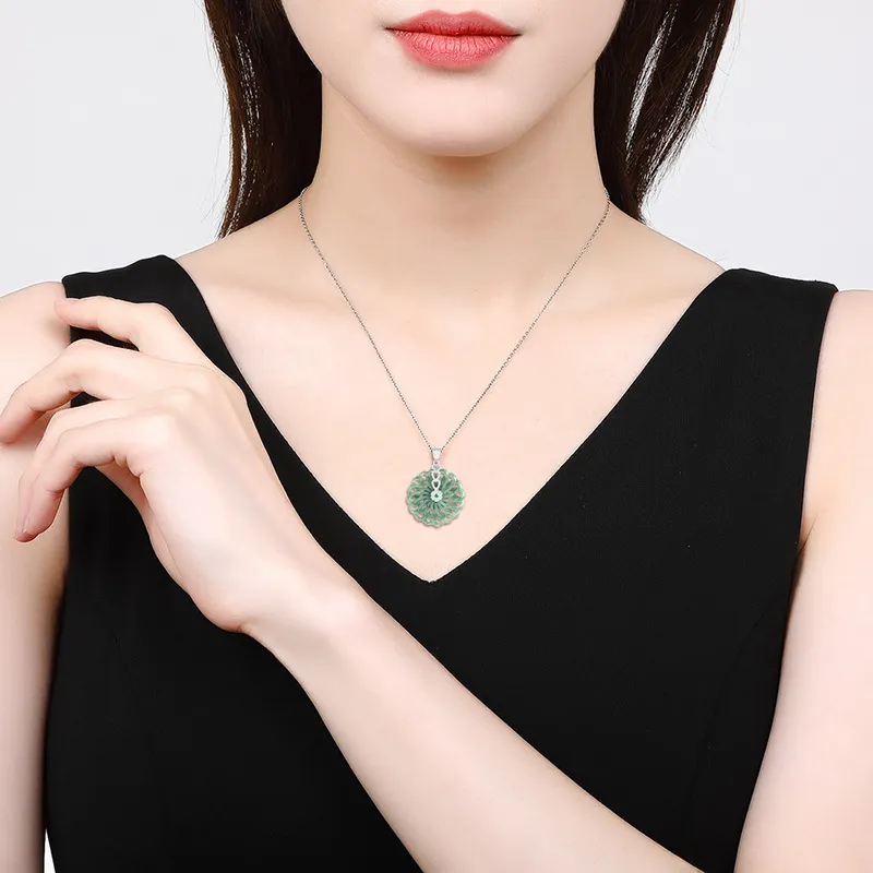 Jade Is Boundless Bean Type Necklaces Unisex-1