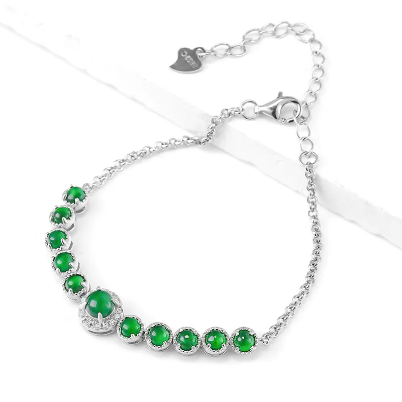 Jade Is Boundless Ice Glutinous Jadeite Bracelets Women's-3