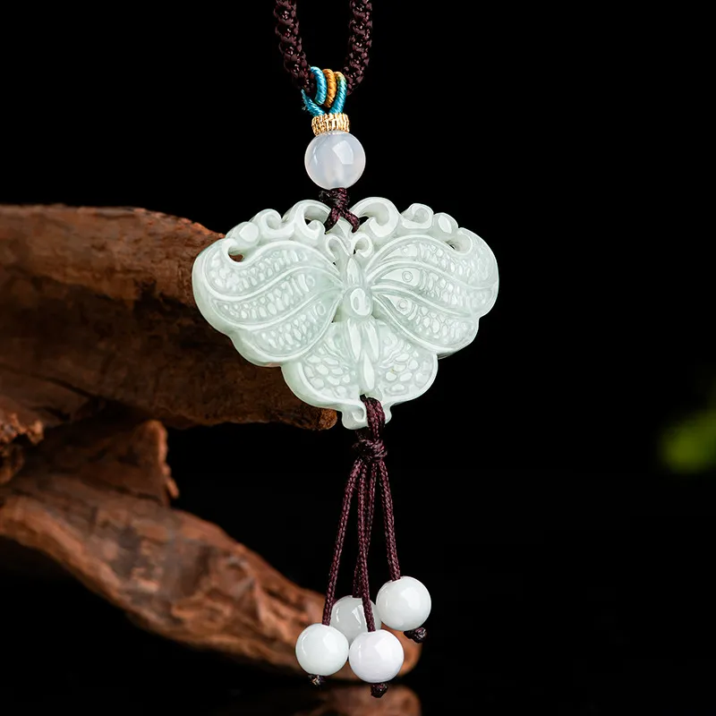 Jade Is Boundless Glutinous Jade Jadeite Necklaces Unisex-3