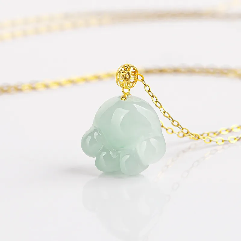 Jade Is Boundless Glutinous Jade Jadeite Necklaces Unisex-2