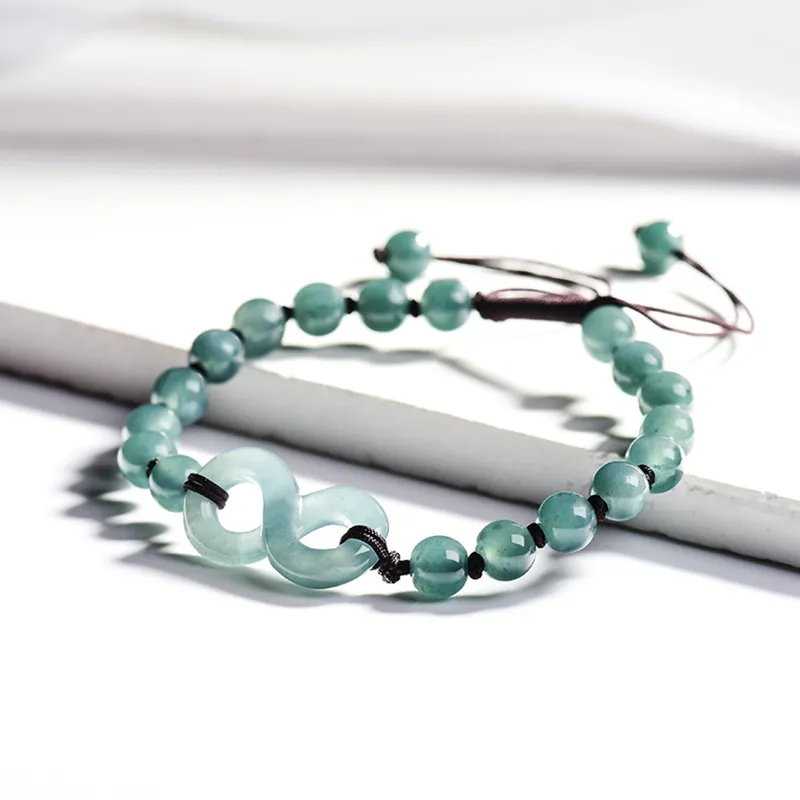 Jade Is Boundless Ice Glutinous Jadeite Bracelets Unisex-4
