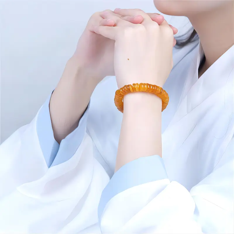 Fan Lan Amber Beeswax Fine Jade Bracelets Unisex-1