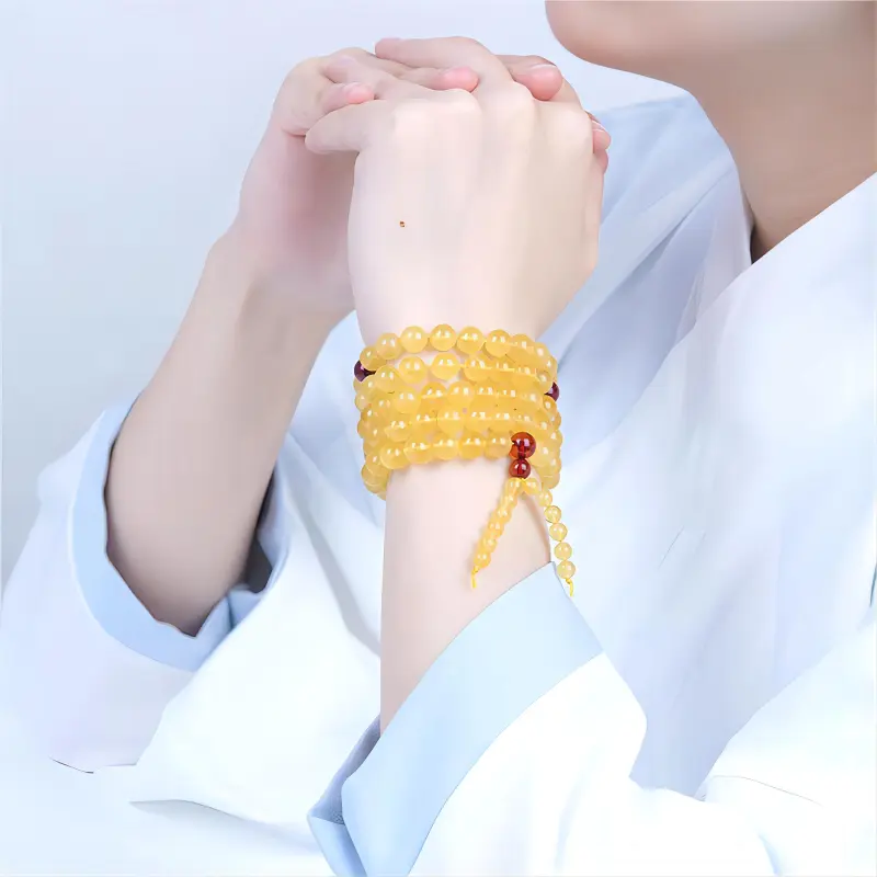Fan Lan Amber Beeswax Fine Jade Bracelets Unisex-2