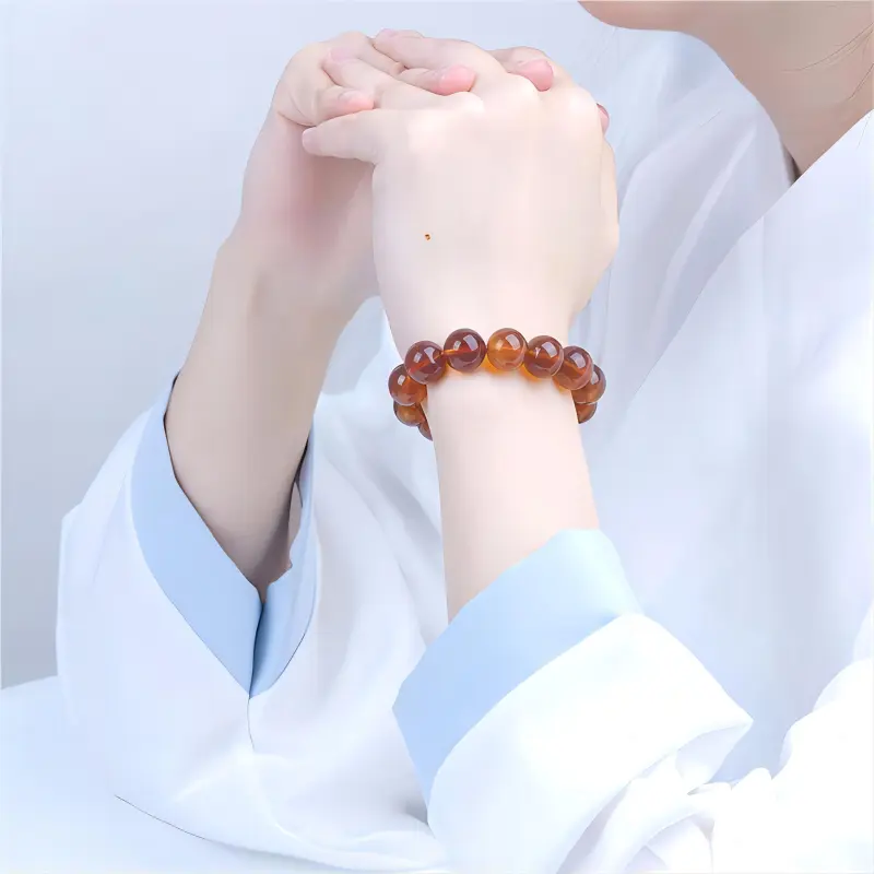 Fan Lan Amber Beeswax Fine Jade Bracelets Unisex-1