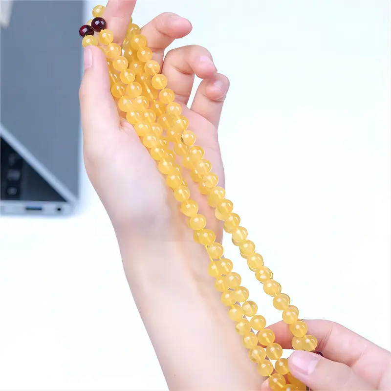 Fan Lan Amber Beeswax Fine Jade Bracelets Unisex-3
