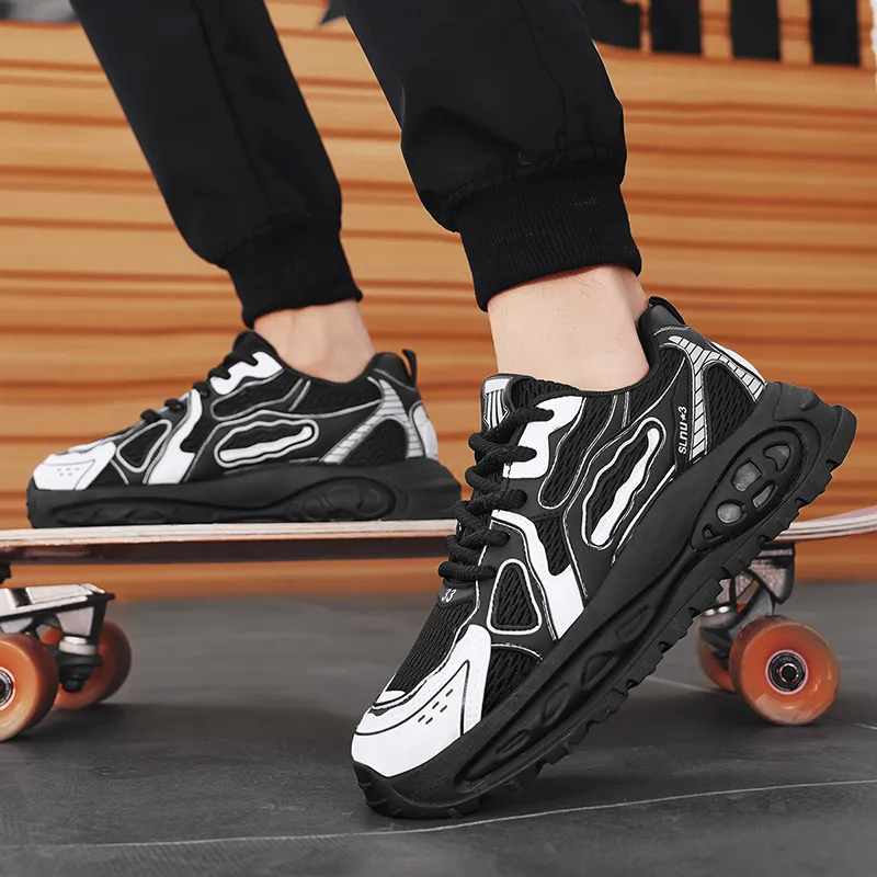 M.M Party Anti Slip Wear Resistant Low Top Chunky Sneakers Men-12