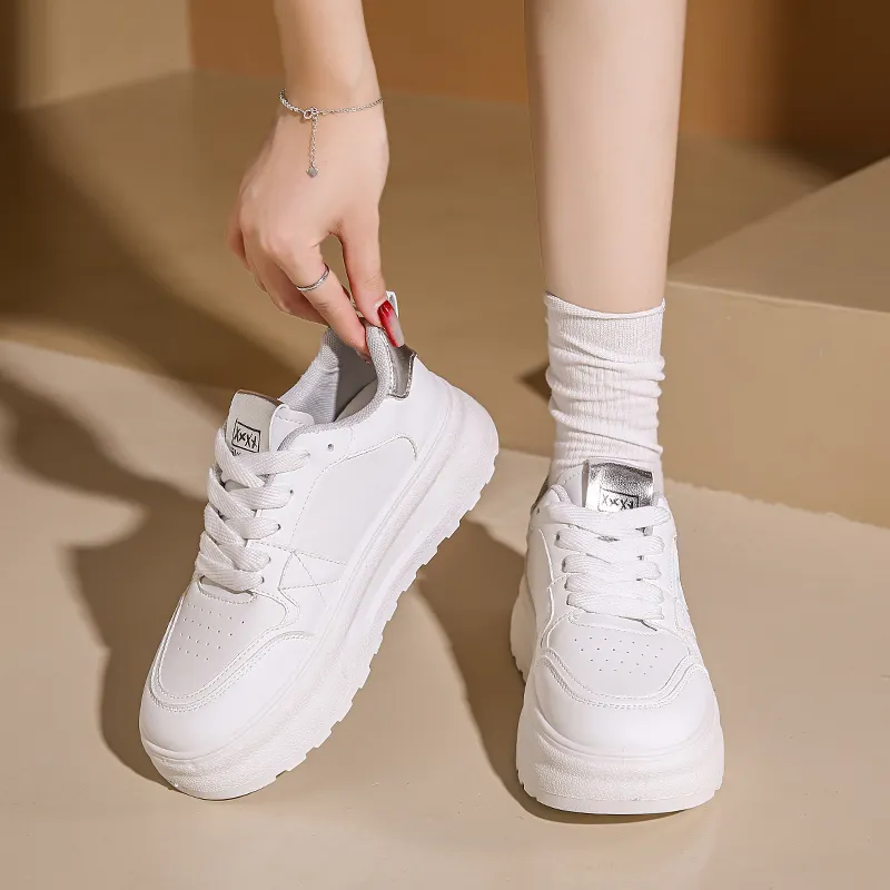 M.M Party Anti Slip Wear Resistant Low Top Skateboard Shoes Women's-2