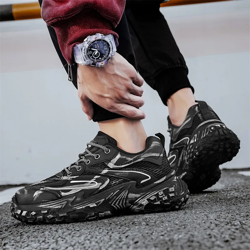 M.M Party Anti Slip Wear Resistant Low Top Chunky Sneakers Men-8