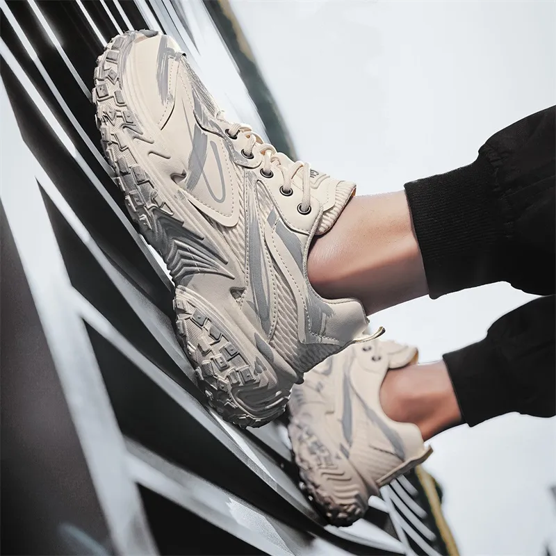M.M Party Anti Slip Wear Resistant Low Top Chunky Sneakers Men-19