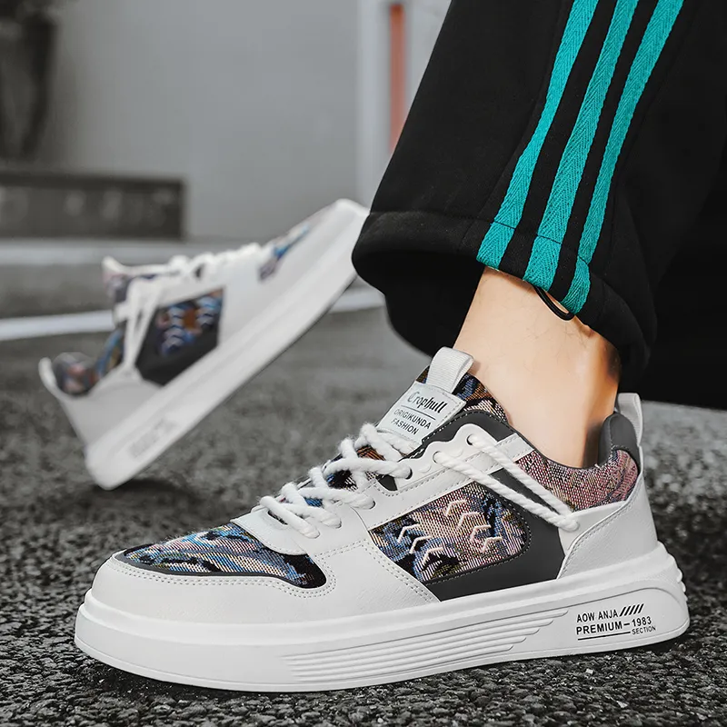 M.M Party Anti Slip Wear Resistant Low Top Skateboard Shoes Men-16