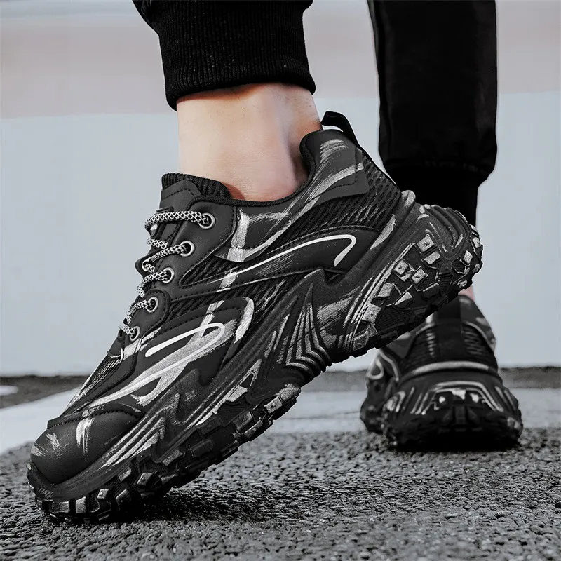 M.M Party Anti Slip Wear Resistant Low Top Chunky Sneakers Men-9