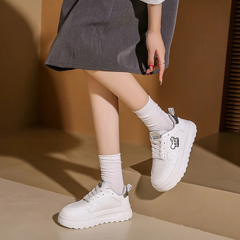M.M Party Anti Slip Wear Resistant Low Top Skateboard Shoes Women's-4