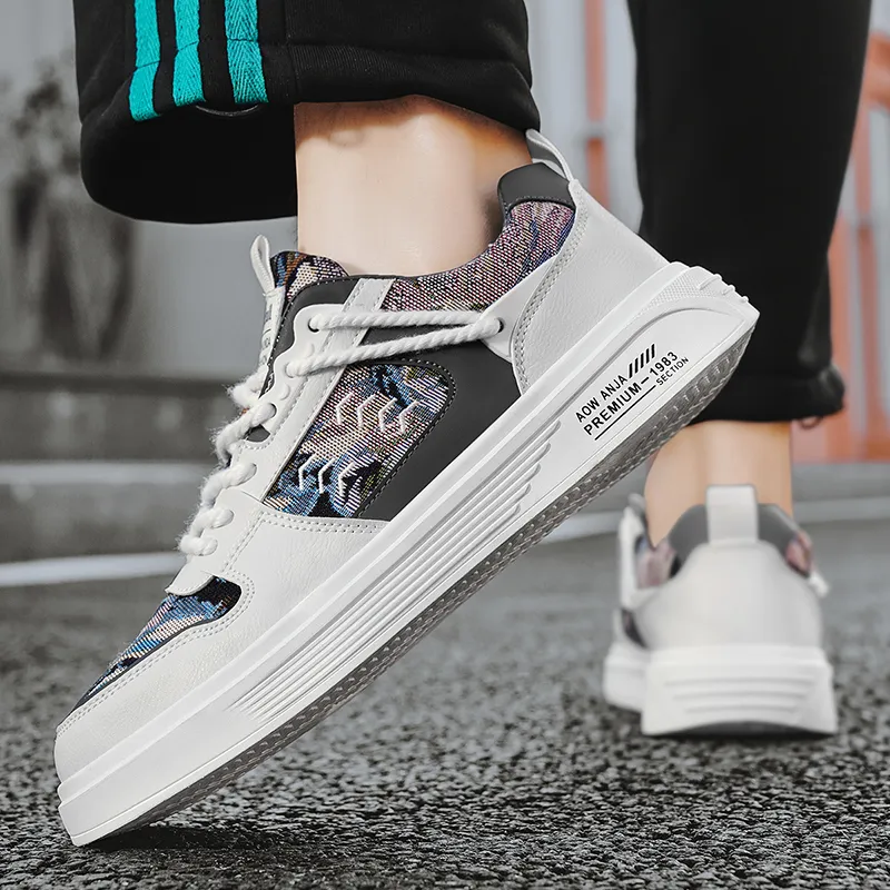 M.M Party Anti Slip Wear Resistant Low Top Skateboard Shoes Men-19