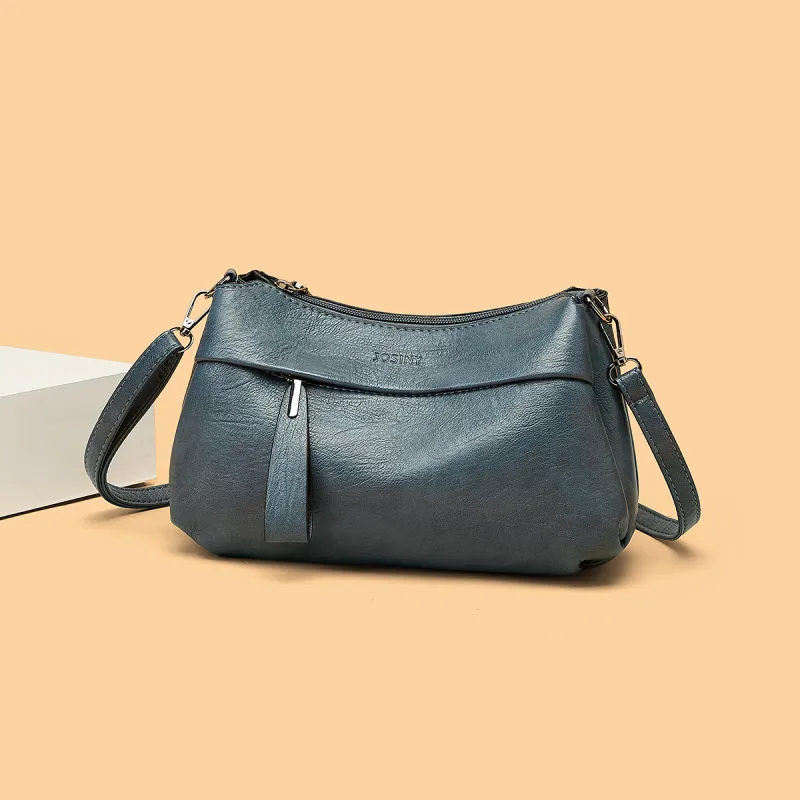 JOSINY Synthetic Leather Shoulder Bag Women's Knight Black/Misty Brown-23