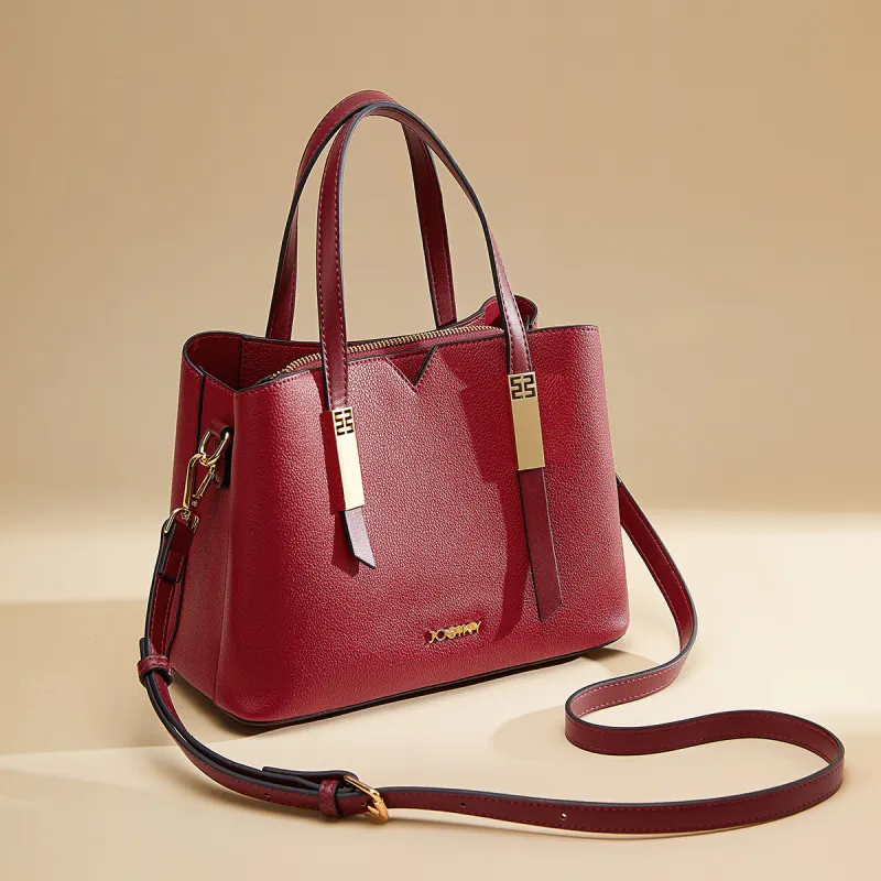 JOSINY PU Handbag Women's Good Luck Red/Vintage Black-3