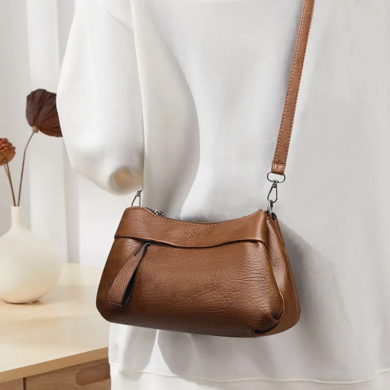 JOSINY Synthetic Leather Shoulder Bag Women's Knight Black/Misty Brown-14
