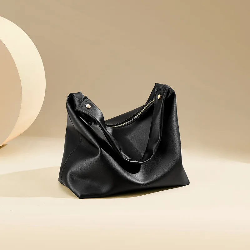 JOSINY Synthetic Leather Shoulder Bag Regular Women's Ivory White/Black-10