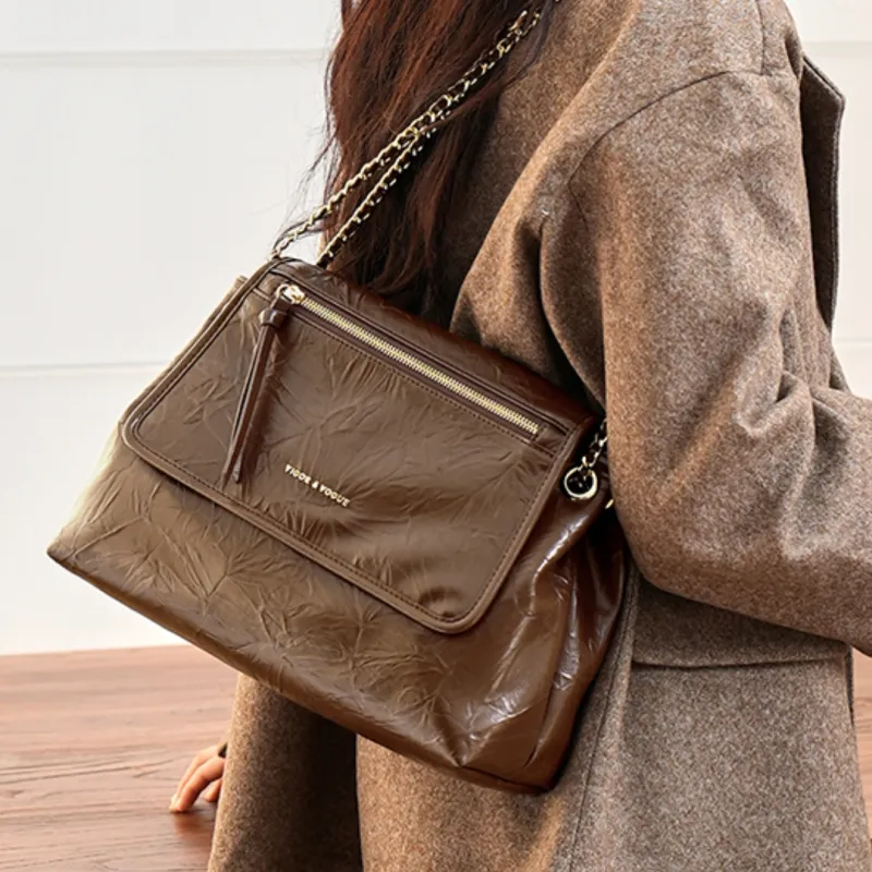 JOSINY PU Crossbody Bag, Shoulder Bag Women's Coffee-6