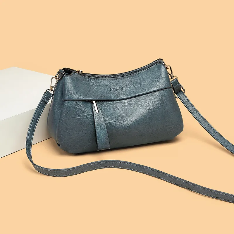JOSINY Synthetic Leather Shoulder Bag Women's Knight Black/Misty Brown-22