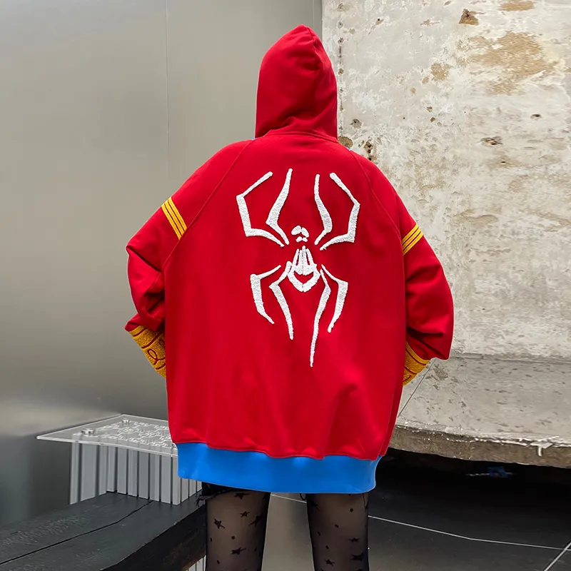 KAKAZZY Sweatshirts Unisex Red-7