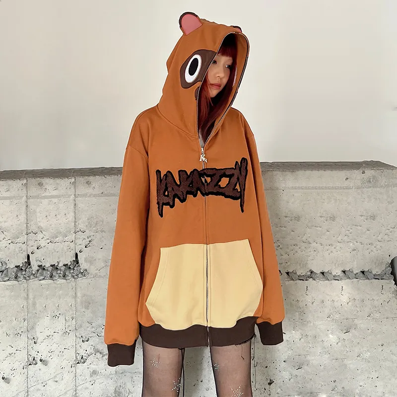 KAKAZZY Sweatshirt Unisex Brown-10