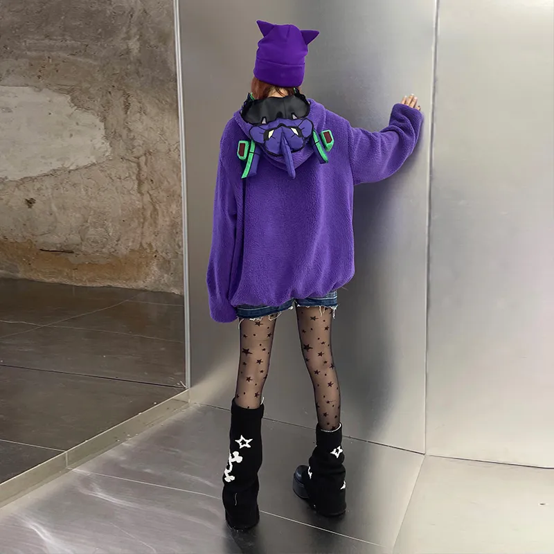 KAKAZZY Puffer Jacket Unisex Purple-5