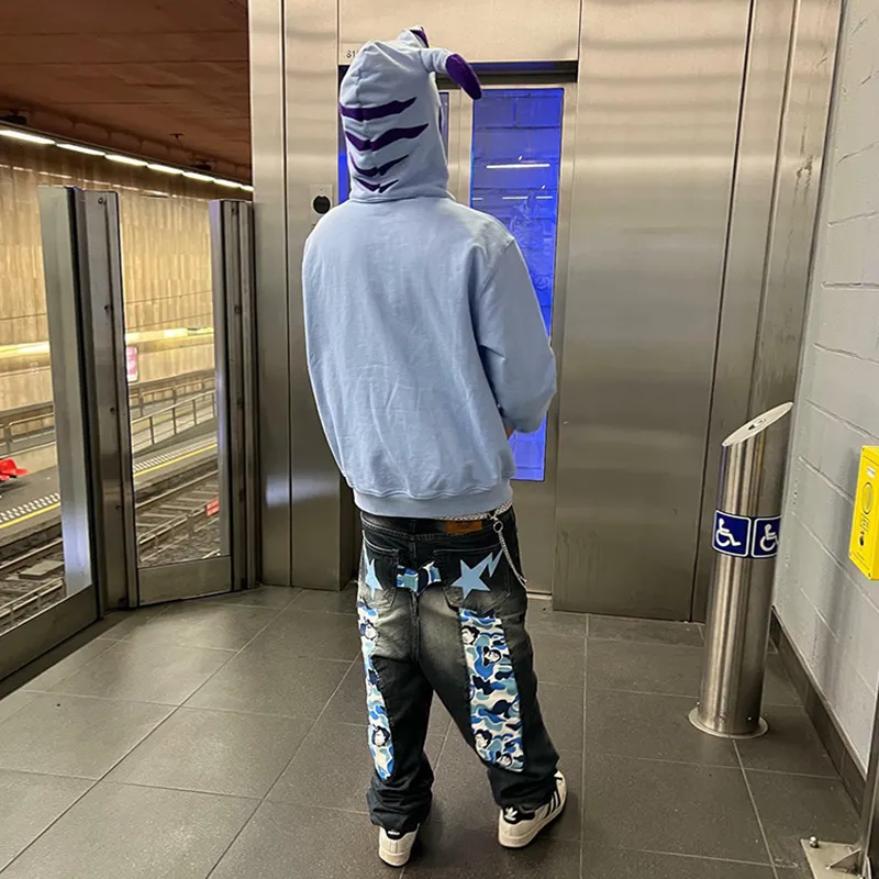 KAKAZZY Sweatshirts Unisex Sky Blue-5