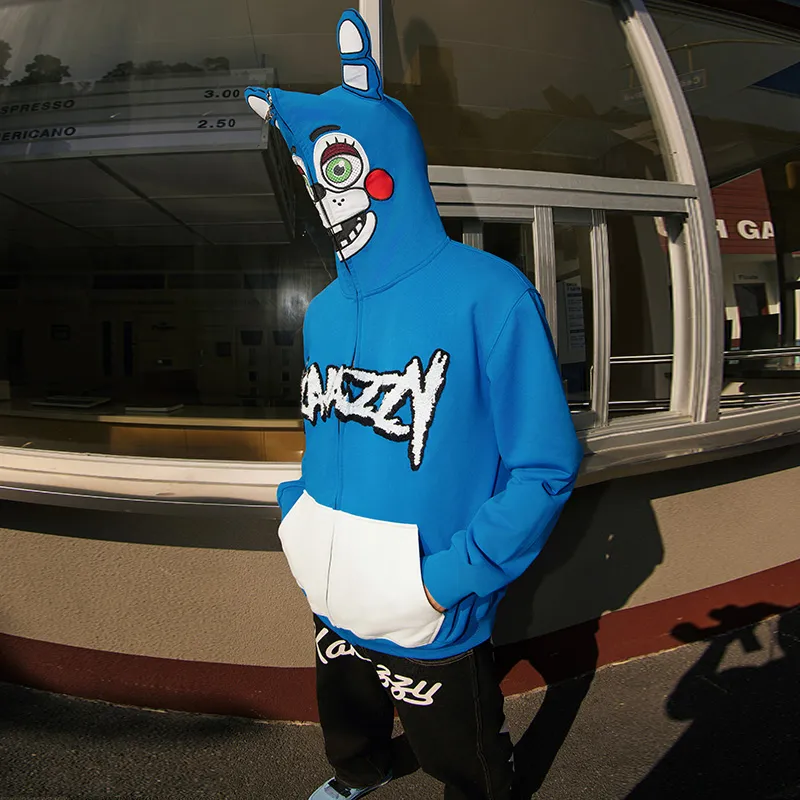 KAKAZZY Sweatshirts Unisex Blue-5