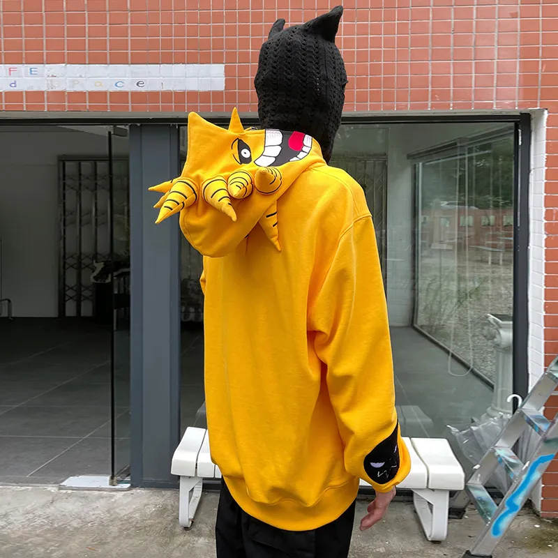KAKAZZY Sweatshirts Unisex Yellow-6