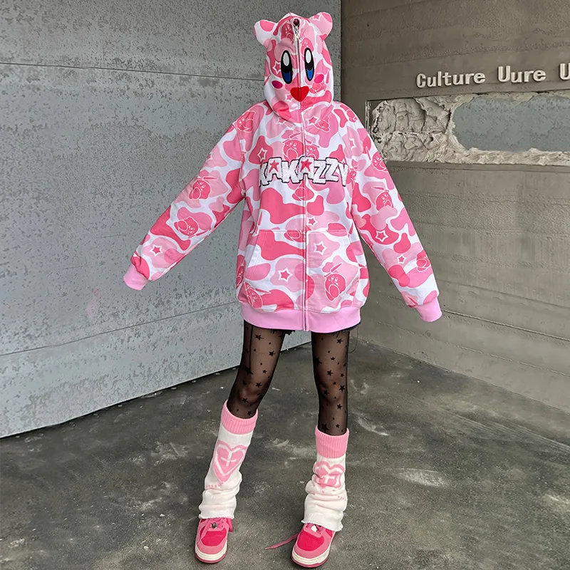 KAKAZZY Sweatshirts Unisex Pink-7