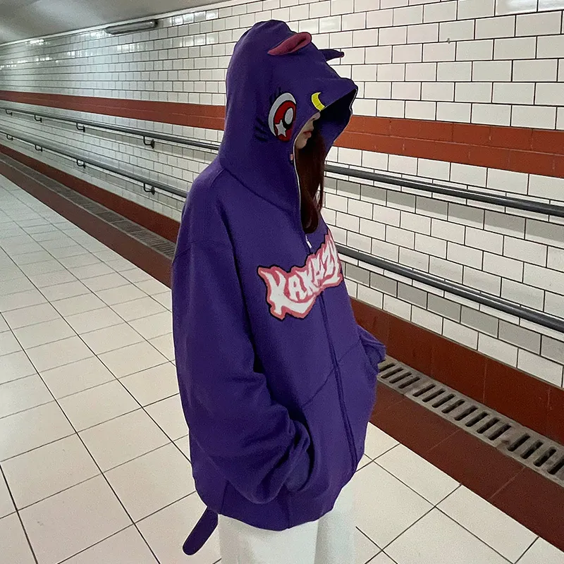 KAKAZZY Sweatshirts Unisex Purple-8