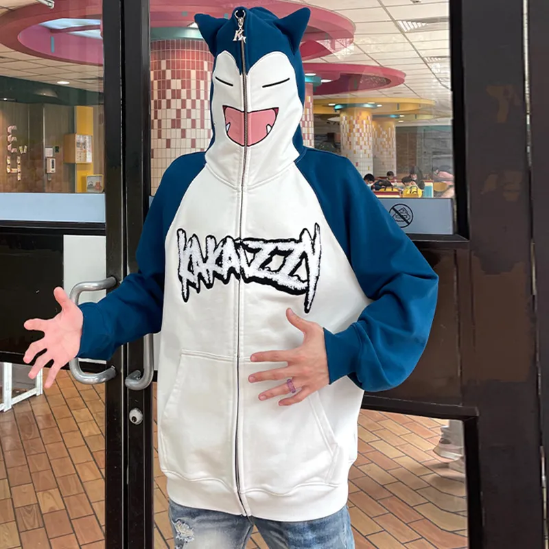 KAKAZZY Sweatshirts Unisex Lake Blue-4