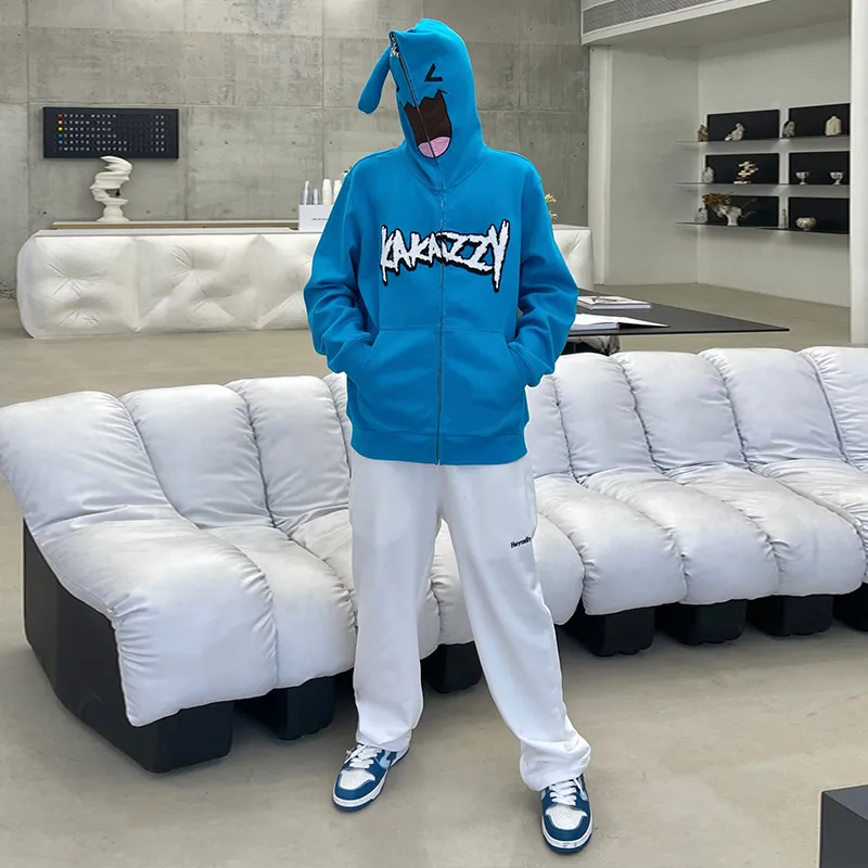KAKAZZY Sweatshirts Unisex Blue-5