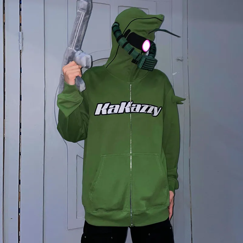 KAKAZZY Sweatshirts Unisex Green-10