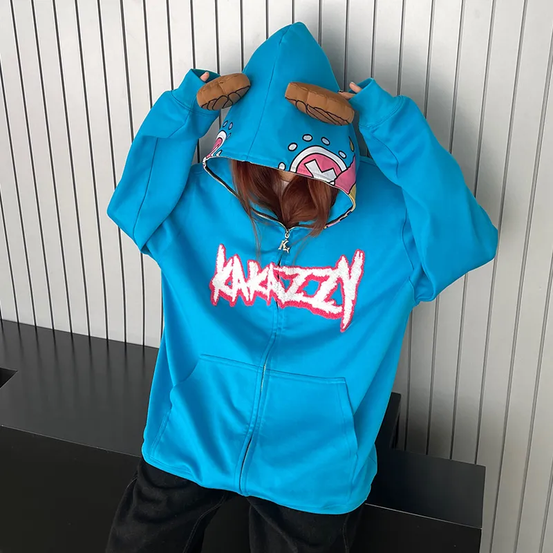 KAKAZZY Sweatshirts Unisex Sky Blue-8