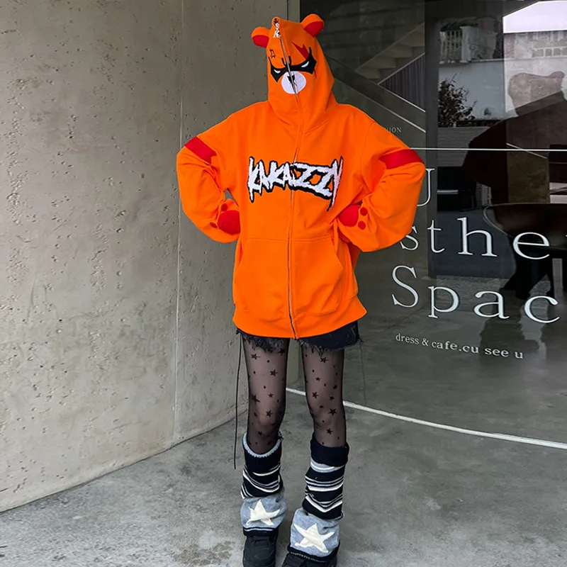 KAKAZZY Sweatshirt Unisex Orange-14