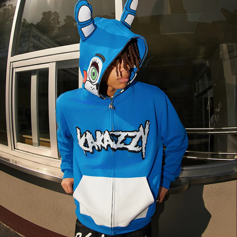 KAKAZZY Sweatshirts Unisex Blue-8