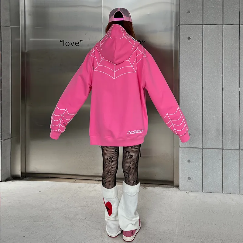 KAKAZZY Sweatshirts Unisex Pink-9