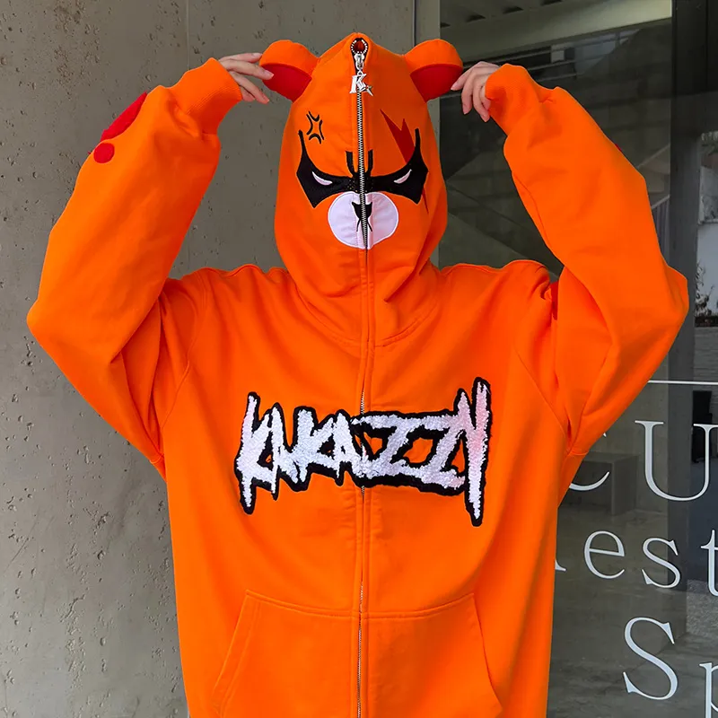 KAKAZZY Sweatshirt Unisex Orange-11