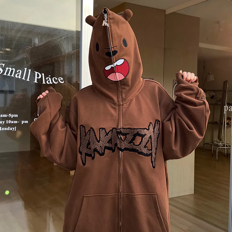 KAKAZZY Sweatshirt Unisex Brown-6