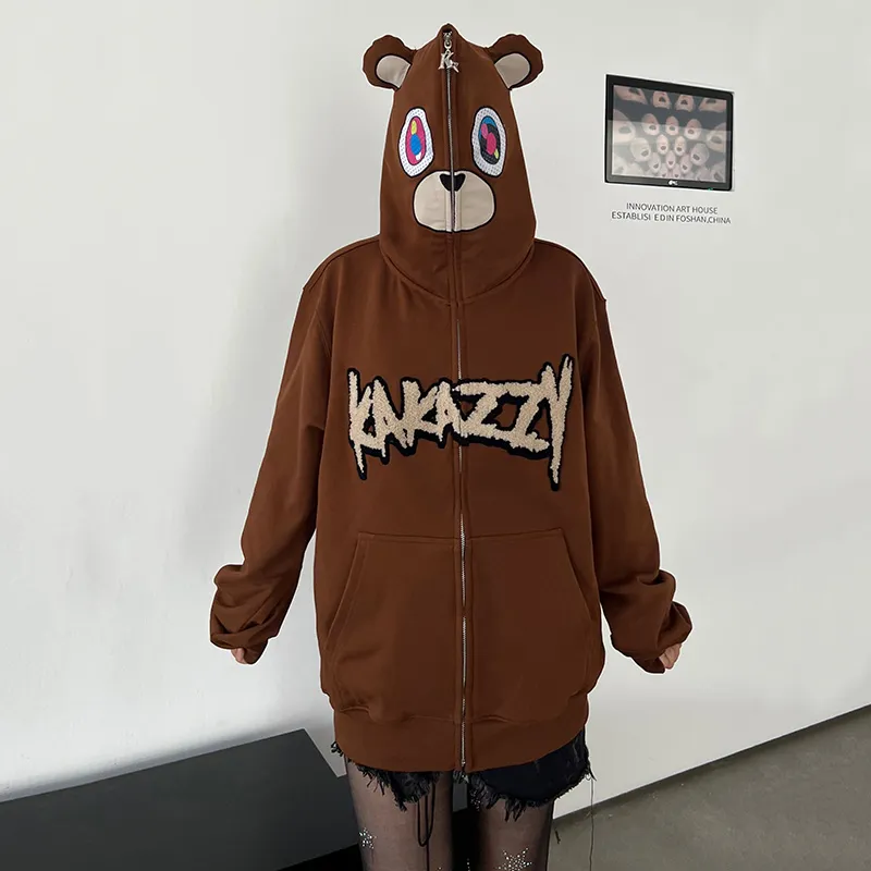 KAKAZZY Sweatshirt Unisex Brown-11