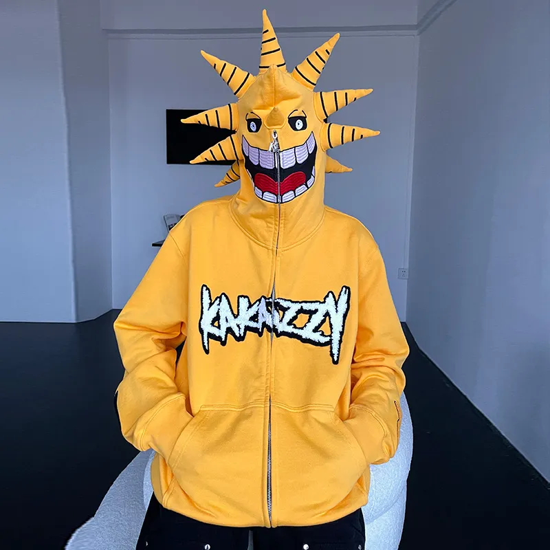 KAKAZZY Sweatshirts Unisex Yellow-7