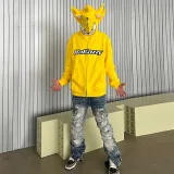 KAKAZZY Sweatshirts Unisex Yellow