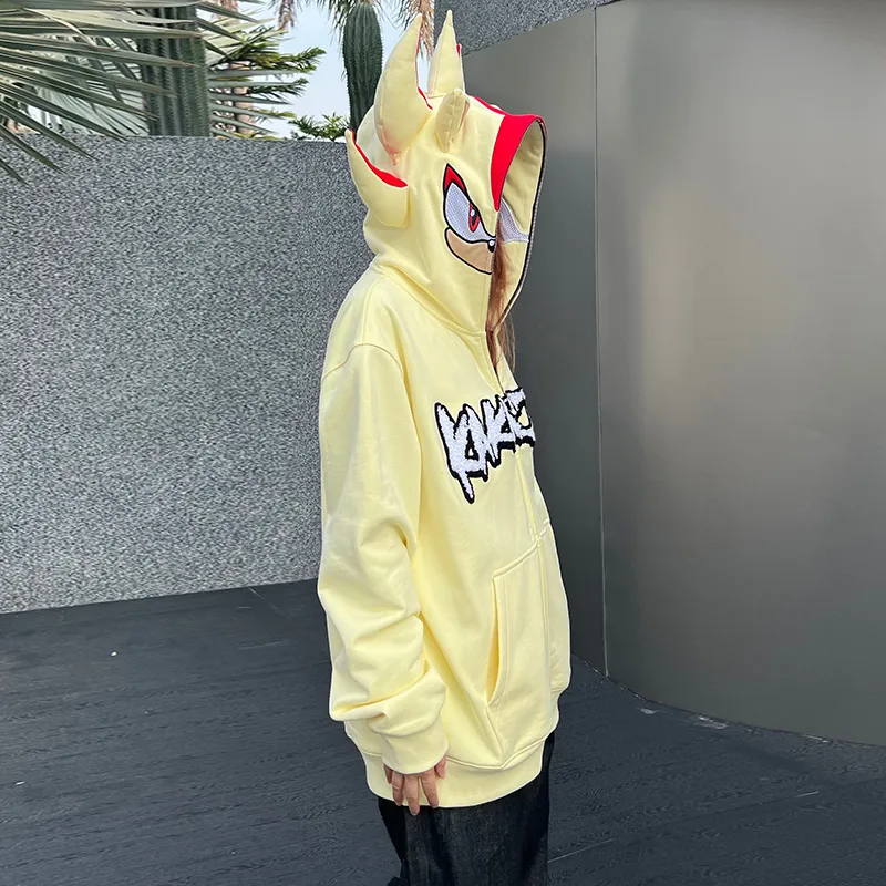 KAKAZZY Sweatshirt Unisex Light Yellow-8