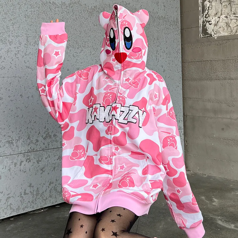 KAKAZZY Sweatshirts Unisex Pink-5