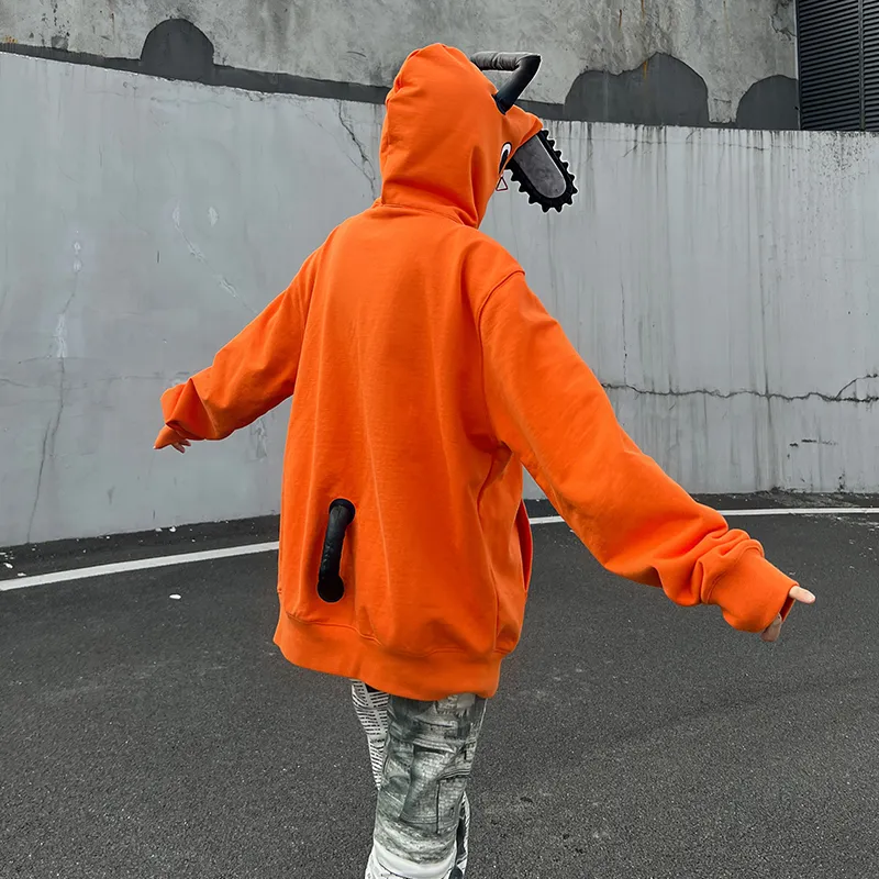 KAKAZZY Sweatshirts Unisex Orange-10