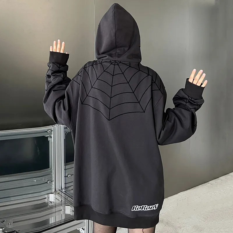 KAKAZZY Sweatshirts Unisex Dark Gray-7