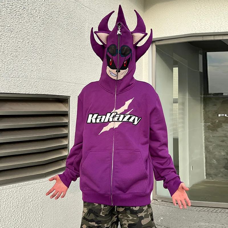 KAKAZZY Sweatshirts Unisex Purple-8