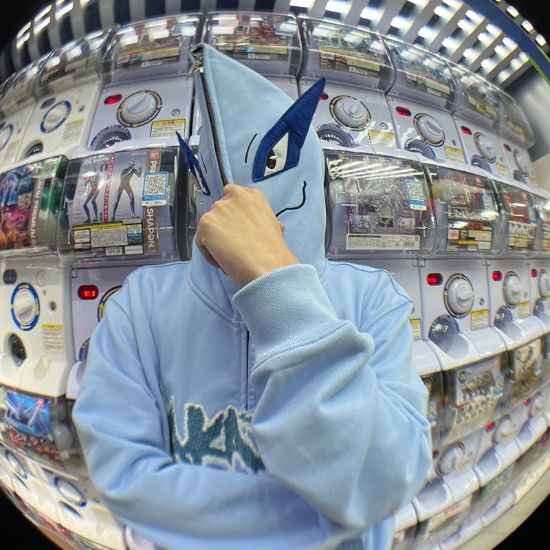 KAKAZZY Sweatshirts Unisex Light Blue-8