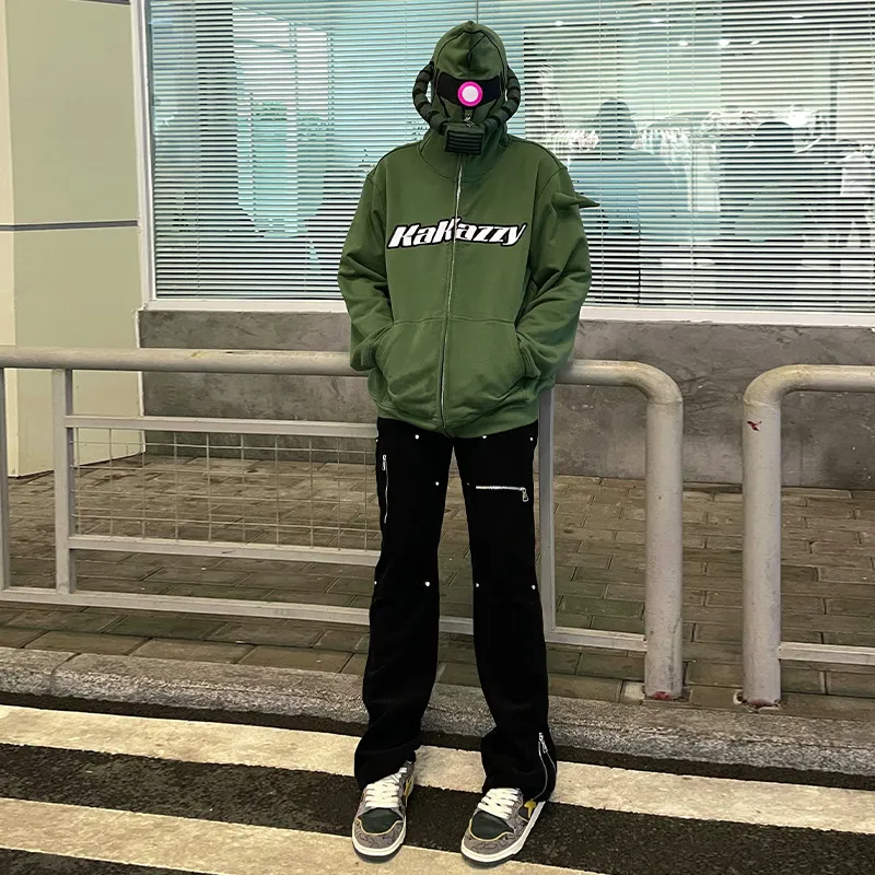 KAKAZZY Sweatshirts Unisex Green-7